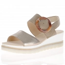 Gabor - Wedge Sandals Taupe/Pewter - 645.62 3