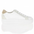 Paul Green - Leather Flatform Trainers White - 5330-066 4