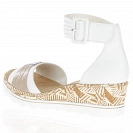 Rieker - Low Wedge Sandals White - 67191-80 3