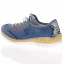 Rieker - Casual Flat Shoes Denim Blue - N42T0-14 3