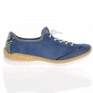 Rieker - Casual Flat Shoes Denim Blue - N42T0-14 4