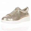 Tamaris - Lace Up Trainers Gold - 23708 2