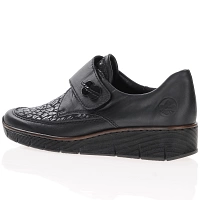 Rieker - Velcro Strap Shoes Black - 537C0-00 2
