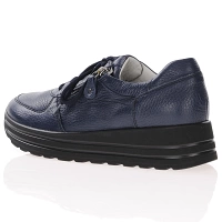 Waldlaufer - Lace Up Platform Shoes Navy - 758009 2