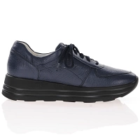 Waldlaufer - Lace Up Platform Shoes Navy - 758009 3