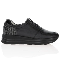Waldlaufer - Lace Up Platform Shoes All Black - 758009 3
