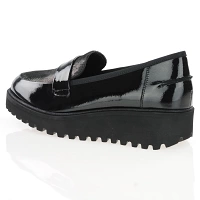 Ara - Kent Patent Wedge Loafers Black - 54352 2