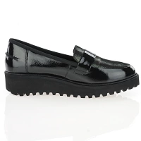 Ara - Kent Patent Wedge Loafers Black - 54352 3