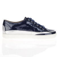 Caprice - Patent Leather Trainers Navy - 23654 3