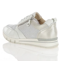 Caprice - Leather Side Zip Trainers White - 23754 2