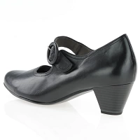 Caprice - Leather Mary-Jane Shoes Black - 24406-41 2
