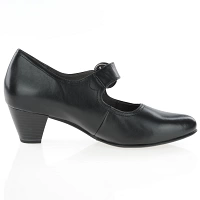Caprice - Leather Mary-Jane Shoes Black - 24406-41 3