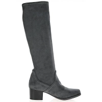 Caprice - Low Heel Sock Boots Dark Grey - 25506 3
