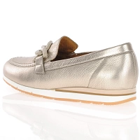 Gabor - Metallic Leather Loafers Pewter - 415.62 2