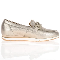 Gabor - Metallic Leather Loafers Pewter - 415.62 3
