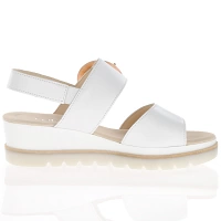 Gabor - Leather Wedge Sandals White - 645.21 3