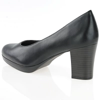 Jana - Block Heeled Court Shoes Black - 22471 2