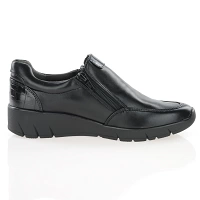 Jana - Water Resistant Low Wedge Shoes Black - 24663 3