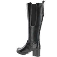 Jana - Block Heel Knee Boots Black - 25561 2