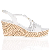 Marco Tozzi - Strappy Wedge Sandals White - 28349 3
