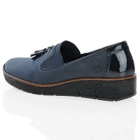 Rieker - Low Wedge Loafers Navy - 53751-14 2