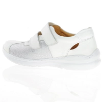 Softmode - Chrissy Leather Velcro Strap Shoes, White 2