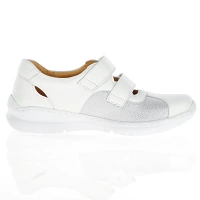 Softmode - Chrissy Leather Velcro Strap Shoes, White 3