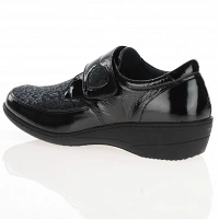 Softmode - Elma Velcro Strap Shoes, Black Patent 2