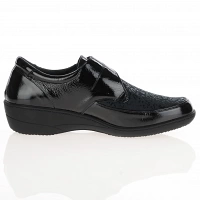Softmode - Elma Velcro Strap Shoes, Black Patent 3