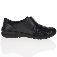Softmode - Daba Velcro Strap Shoes, Black Tetris 3