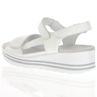 Waldlaufer - Low Wedge Velcro Sandals White - 728003 2