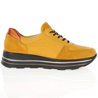 Waldlaufer - Lace Up Platform Shoes Amber - 758009 3