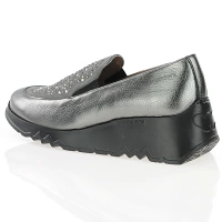 Wonders - Slip On Wedge Shoes Plomo - 6733 2