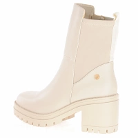 Xti - Vegan Block Heeled Boots Ivory - 141732 2