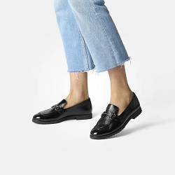 Paul Green - Patent Leather Loafers Black - 1027