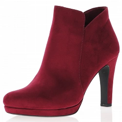 Tamaris - Vegan Heeled Ankle Boots Scarlet - 25316