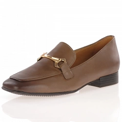 Caprice - Flat Leather Loafers Brown - 24201