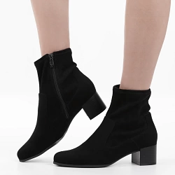 Caprice - Block Heeled Sock Boots Black - 25316