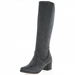 Caprice - Low Heel Sock Boots Dark Grey - 25506