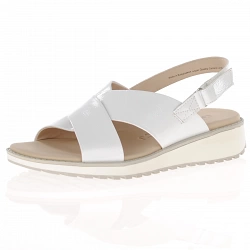 Caprice - Slingback Sandals White- 28703