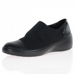 Ecco - Waterproof Soft 7 Wedge Shoe Black - 470913