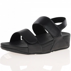 Fitflop - Lulu Adjustable Leather Sandals, Black