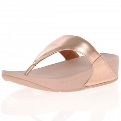 Fitflop - Lulu Leather Toe-post Sandals, Rose Gold
