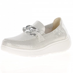 G-Comfort - Wedge Loafers Silver / White - S-2721