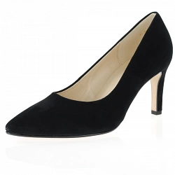 Gabor - Heeled Court Shoes Black Suede - 380.17