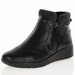 Jana - Twin Zip Ankle Boots Black - 26461