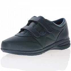 Propet - Leather Trainers Navy - W3845