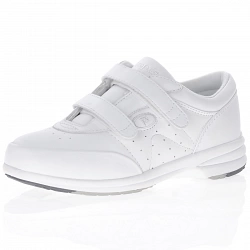 Propet - White Leather Shoes - W3845