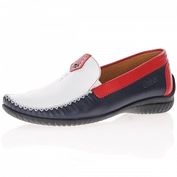 Gabor -  Flat Leather Moccasin Navy - 090.68