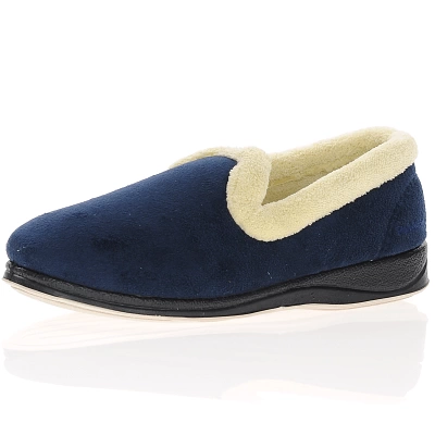 Padders - Repose Warm Lined Slippers, Navy 1